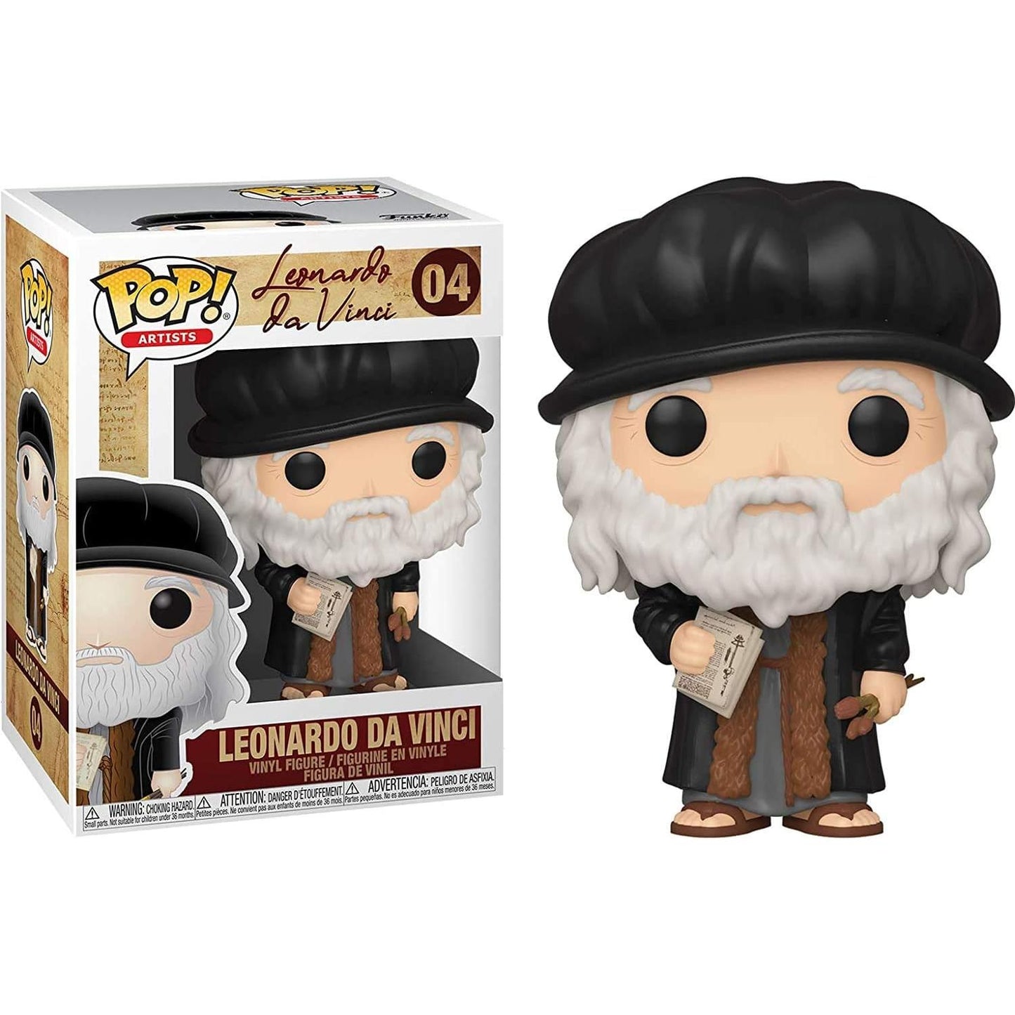 Funko Pop! Artists Leonardo da Vinci #04 Vinyl Figure PRE-ORDER