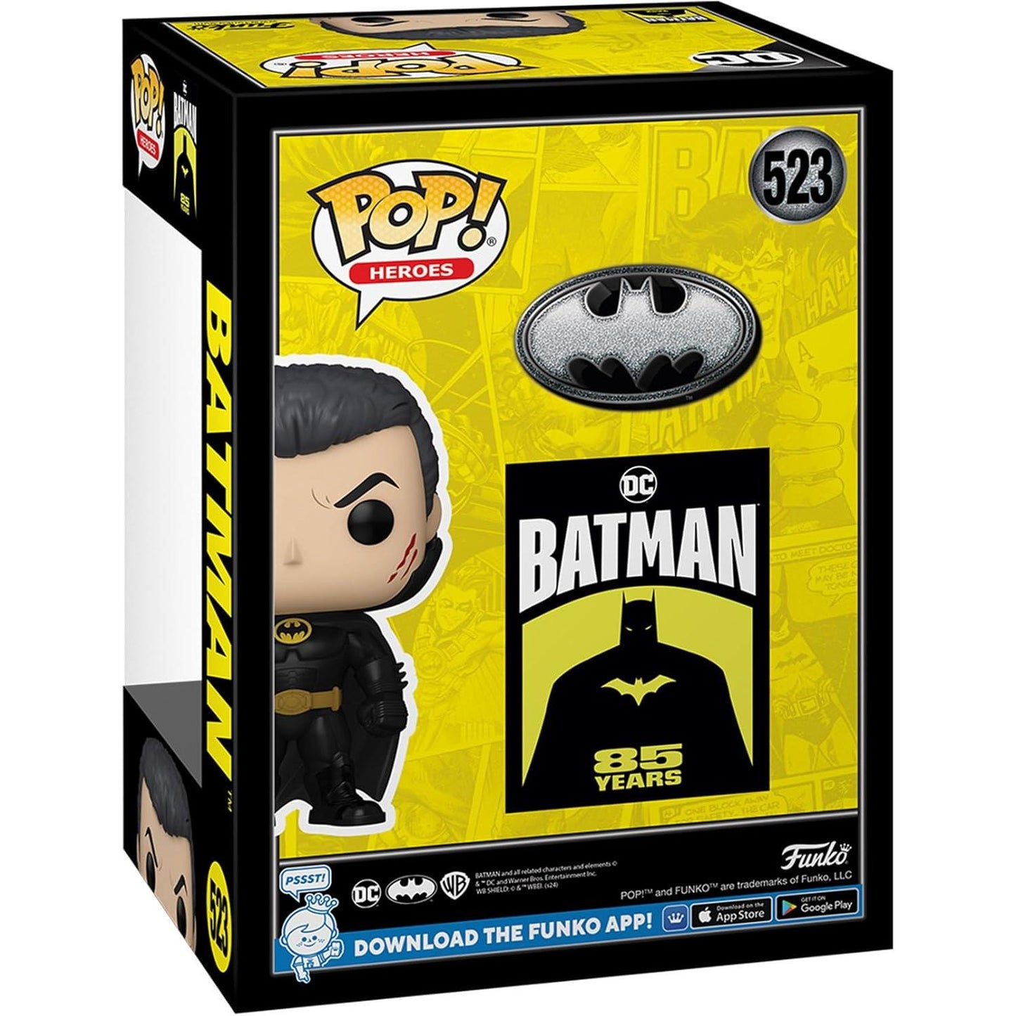 Funko Pop! Heroes DC 85th Anniversary Batman (Unmasked) #523 Exclusive Vinyl Figure PRE-ORDER