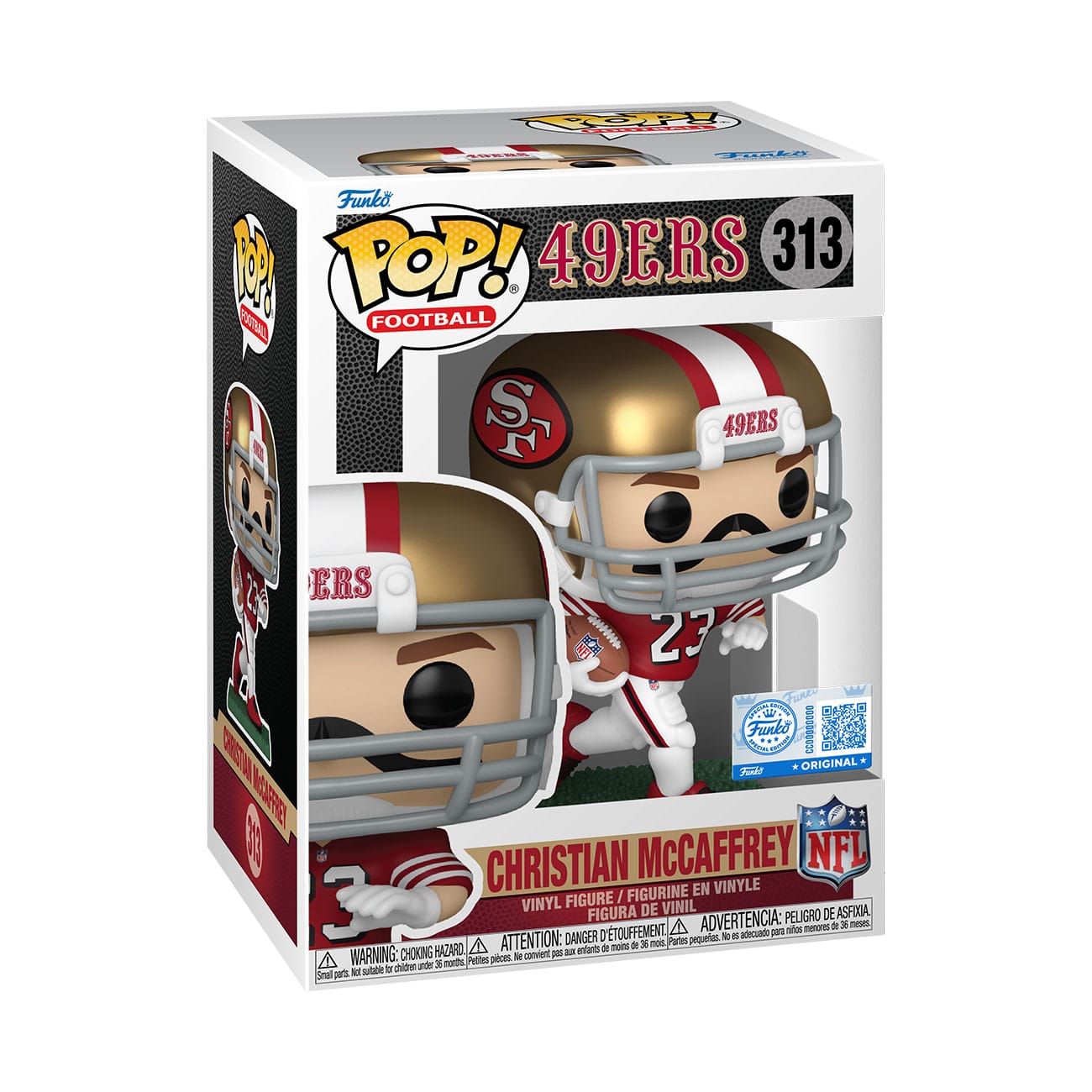 記念グッズ NFL Vinyl Figure 49ers Funko Pop! NFL Football 49ers Vinyl Figure - Christian McCaffrey
