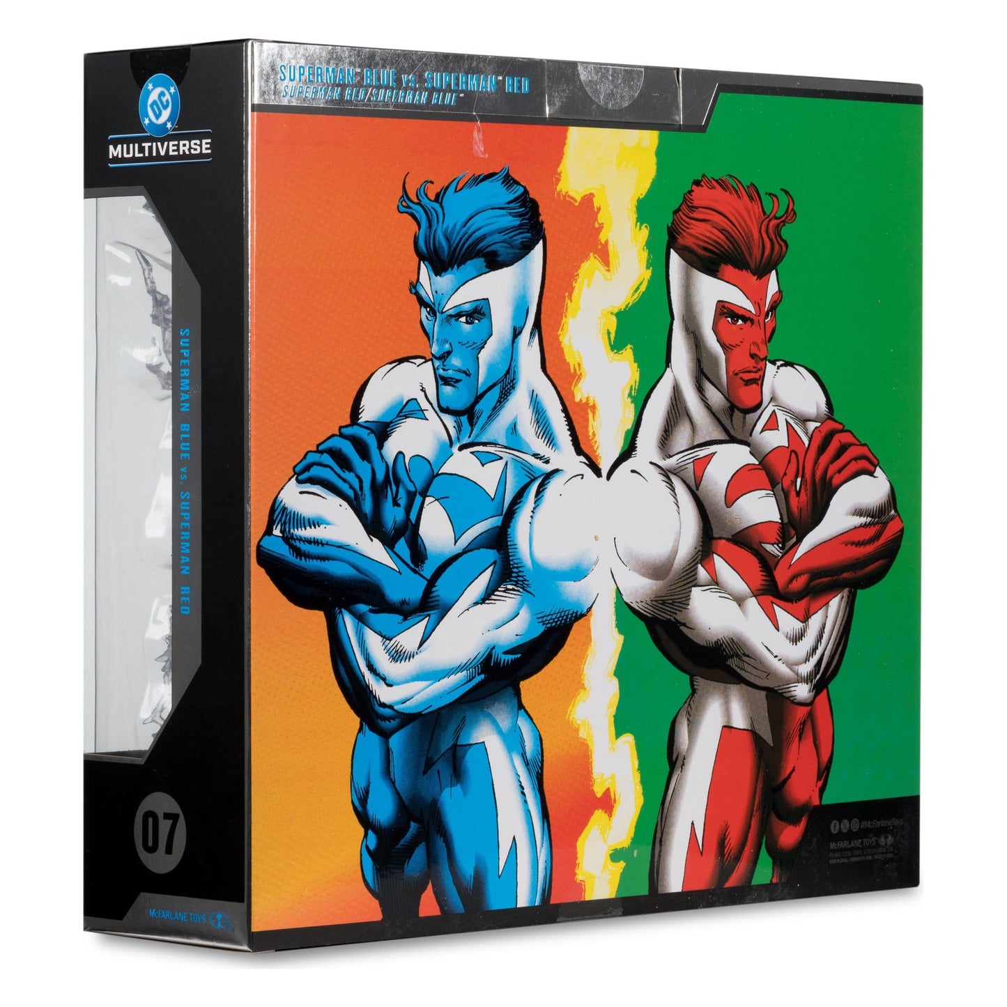 McFarlane Toys DC Multiverse 2-Pack Superman Blue vs. Superman Red (Gold Label) Action Figures PRE-ORDER