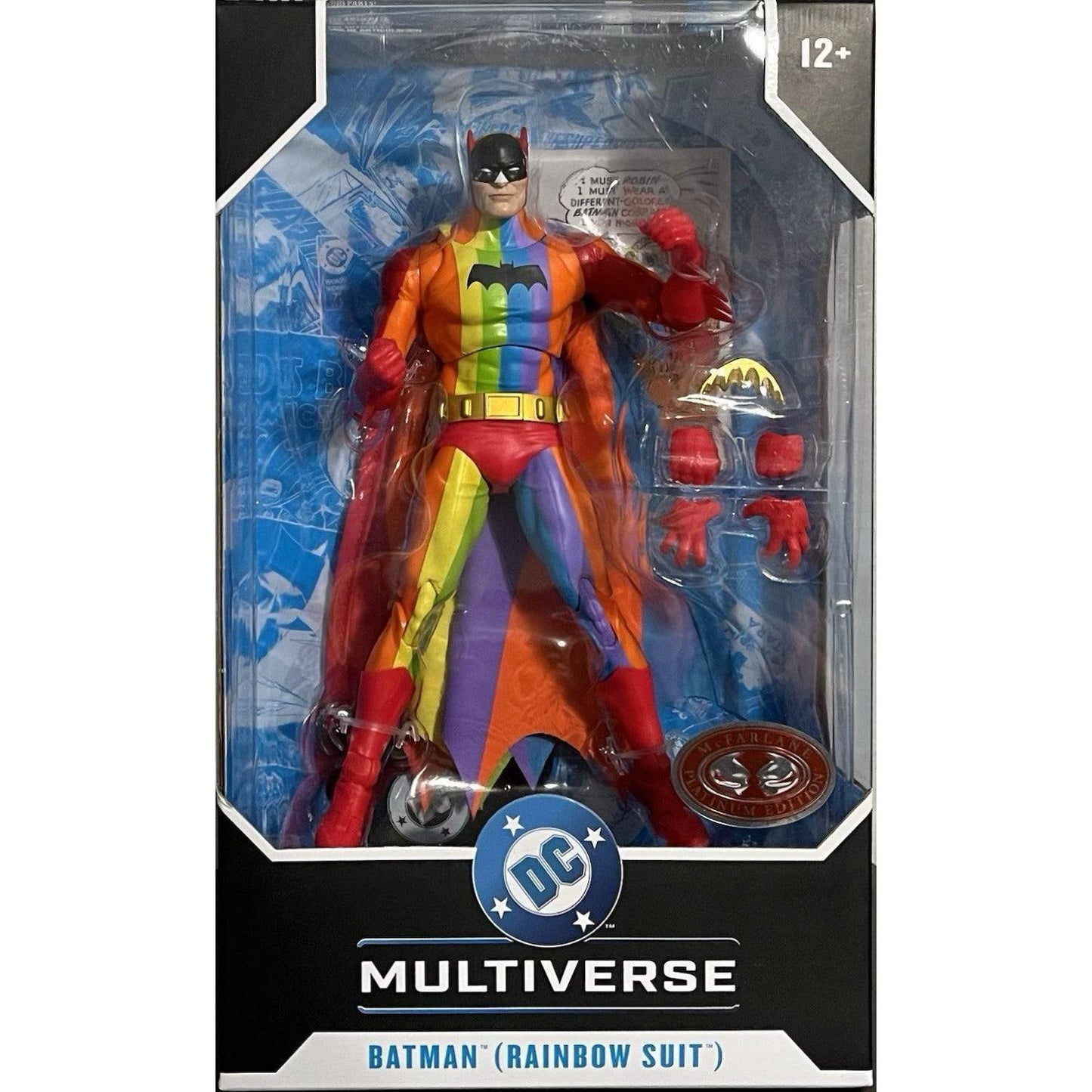McFarlane Toys DC Multiverse Action Figure - Rainbow Batman (Red Platinum Chase) PRE-ORDER