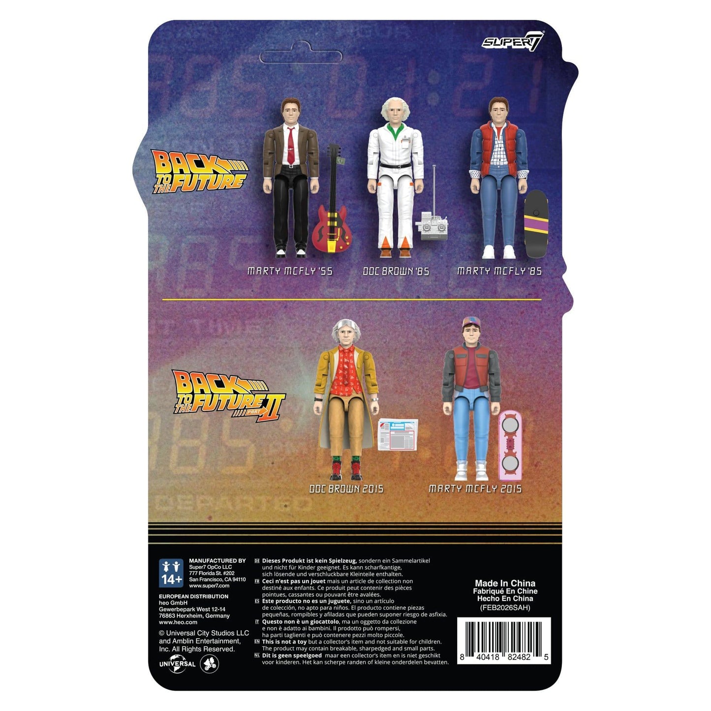 Super7 Back to the Future ReAction+ Marty McFly (2015) Action Figure PRE-ORDER