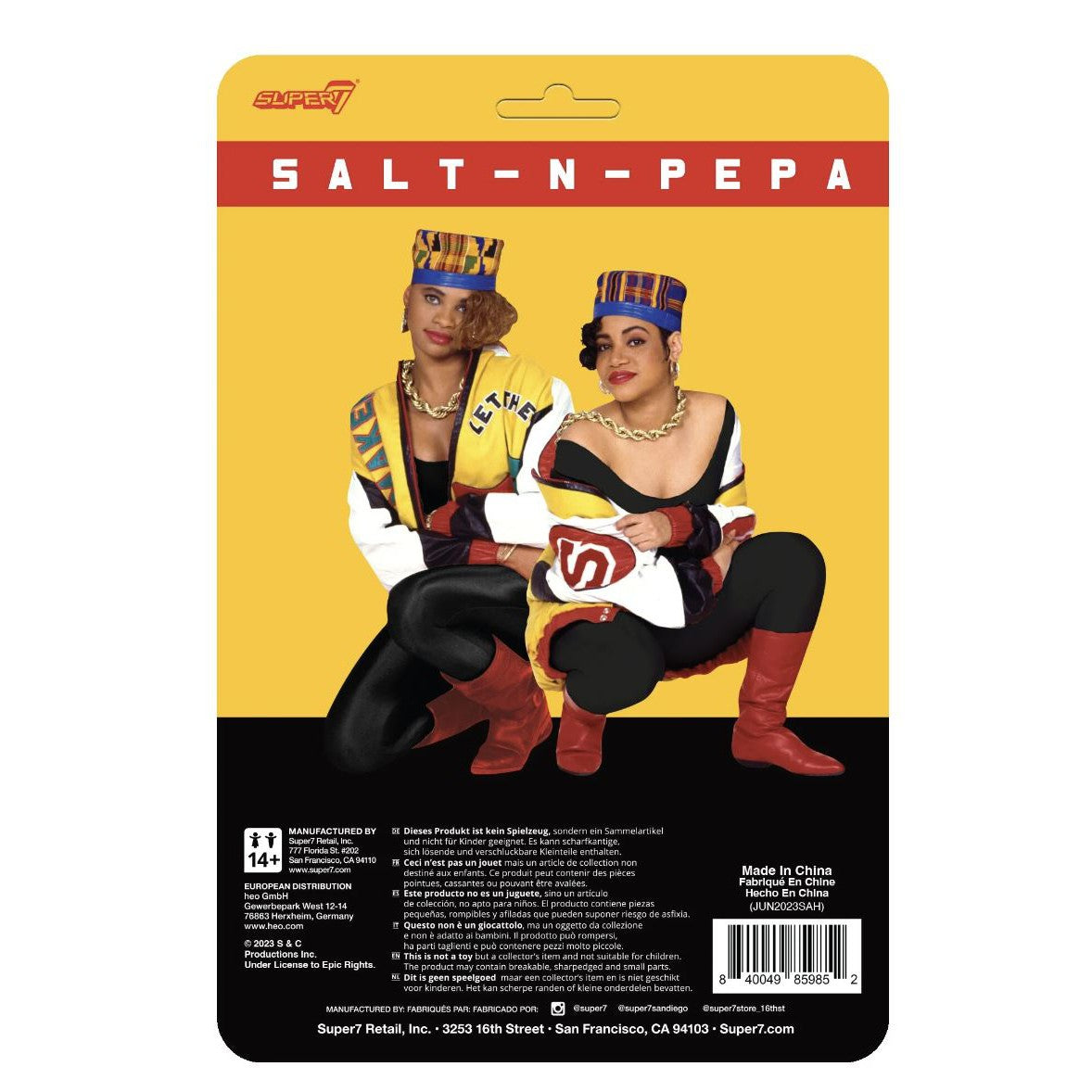 Super7 Salt-N-Pepa ReAction Figures - Let There Be Music (Push It) 2-Pack
