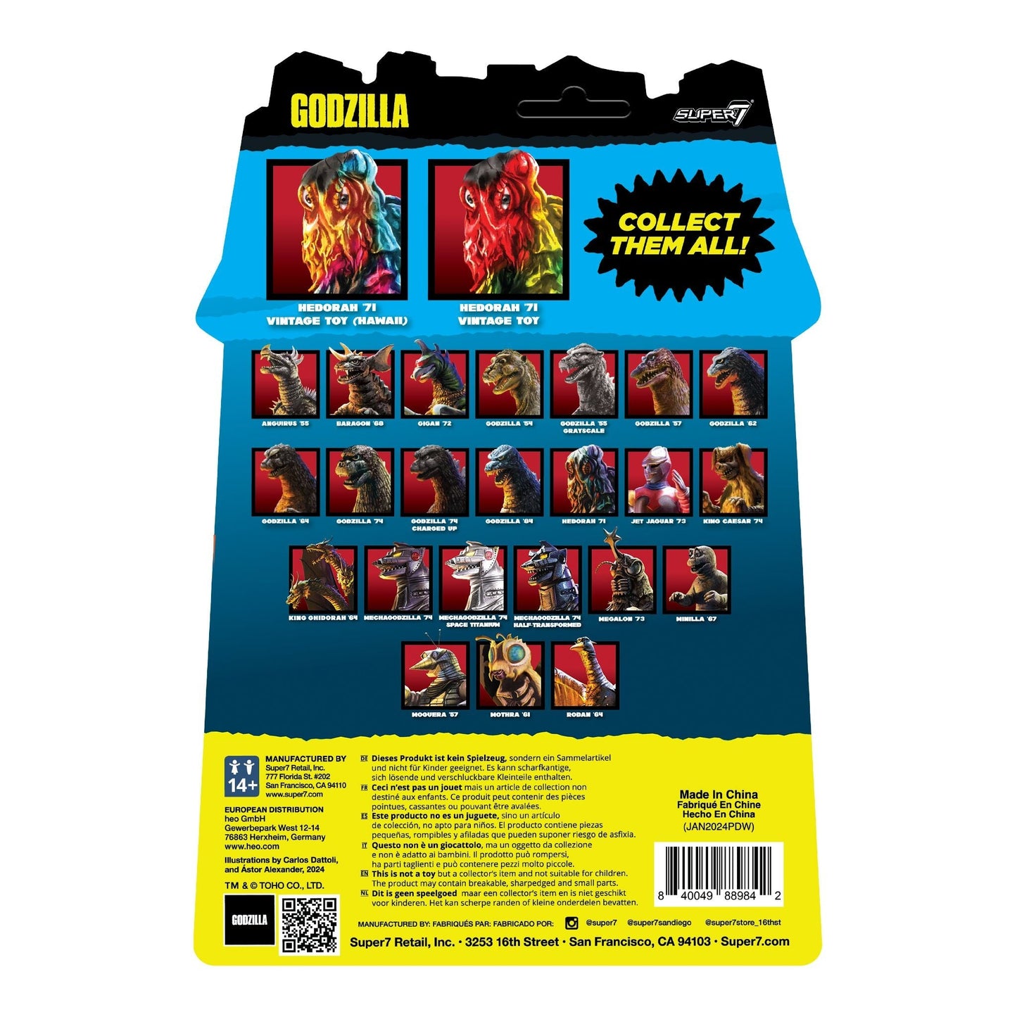 Super7 Toho Godzilla ReAction Figure - Hedorah (Vintage Toy) PRE-ORDER