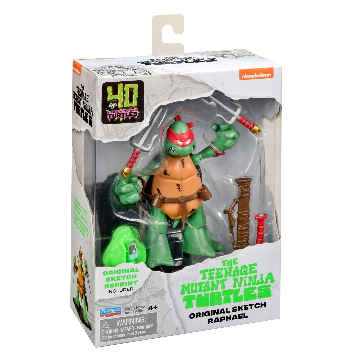 Teenage Mutant Ninja Turtles 40th Anniversary Action Figure - Original Sketch Raphael PRE-ORDER