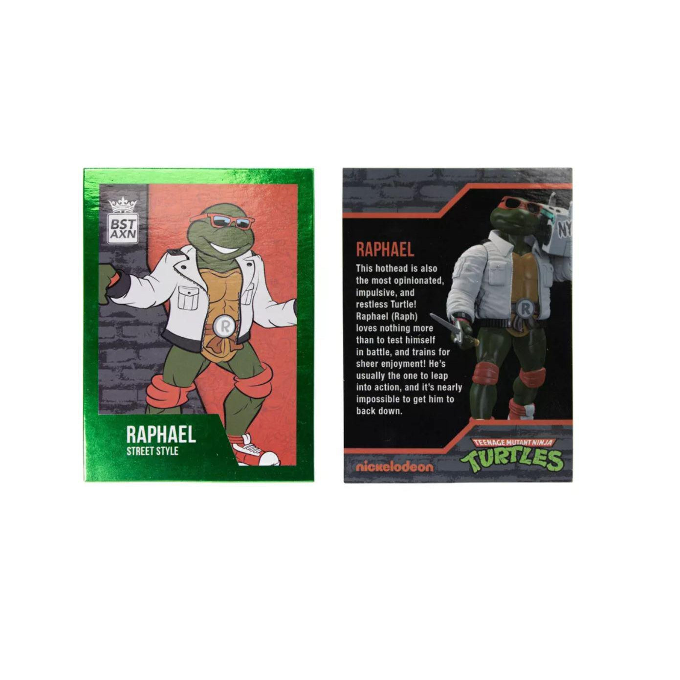 The Loyal Subjects BST AXN Teenage Mutant Ninja Turtles Street Gang Raphael Main Jacket Action Figure