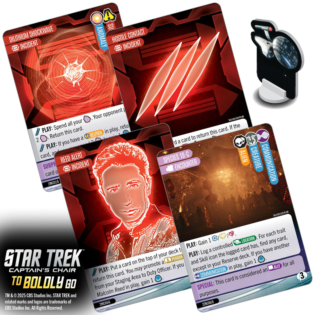 WizKids Star Trek: Captain's Chair To Boldly Go Card Game PRE-ORDER