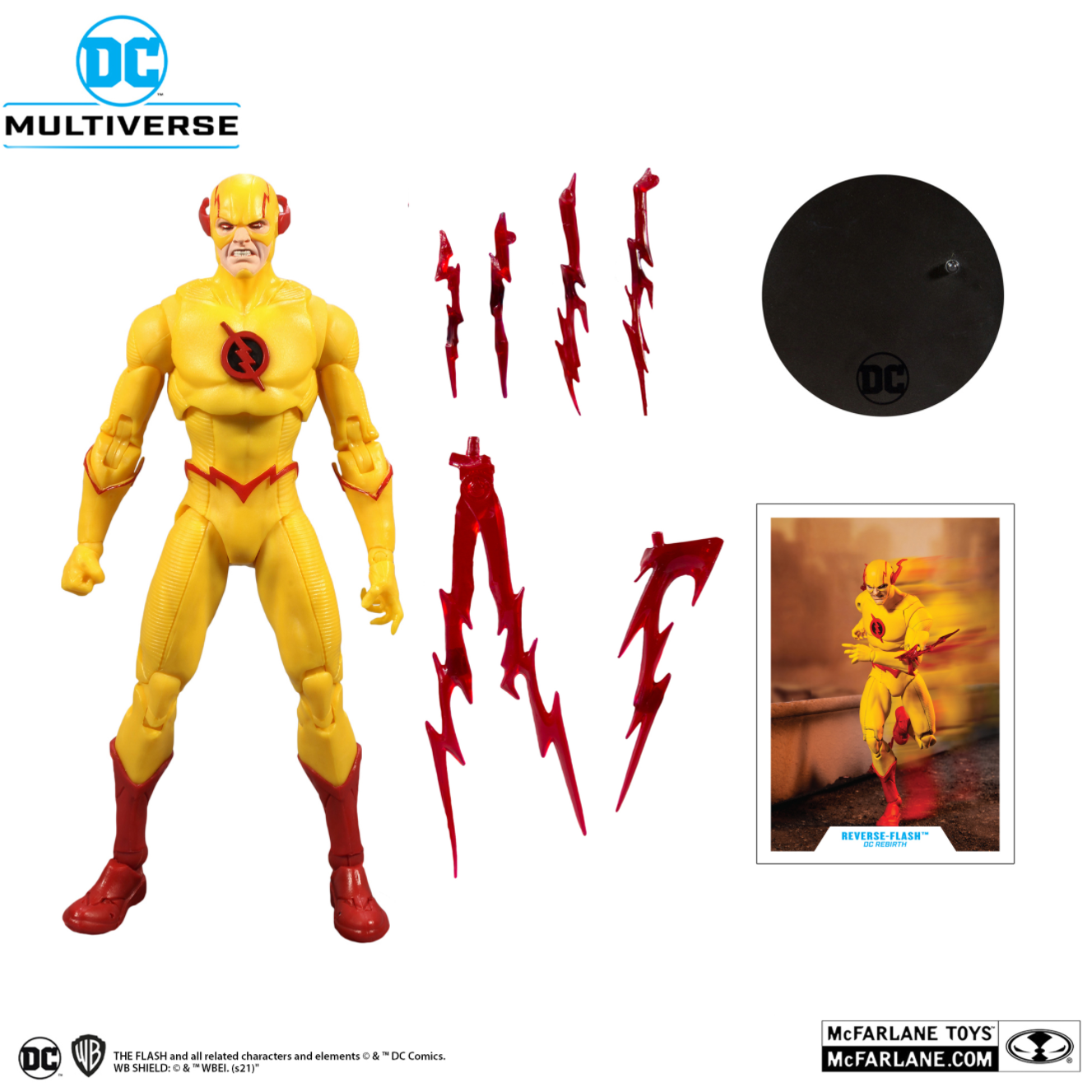 McFarlane Toys DC Multiverse Reverse Flash 7" Action Figure DC Rebirth