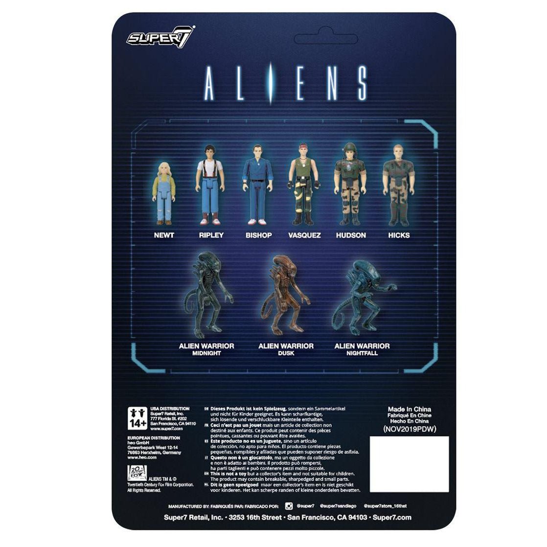 Super7 ReAction Aliens Vasquez 3.75" Action Figure