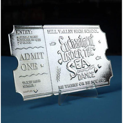 Back To The Future Silver Plated Replica Enchantment Under the Sea Dance Ticket
