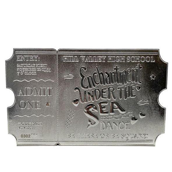Back To The Future Silver Plated Replica Enchantment Under the Sea Dance Ticket