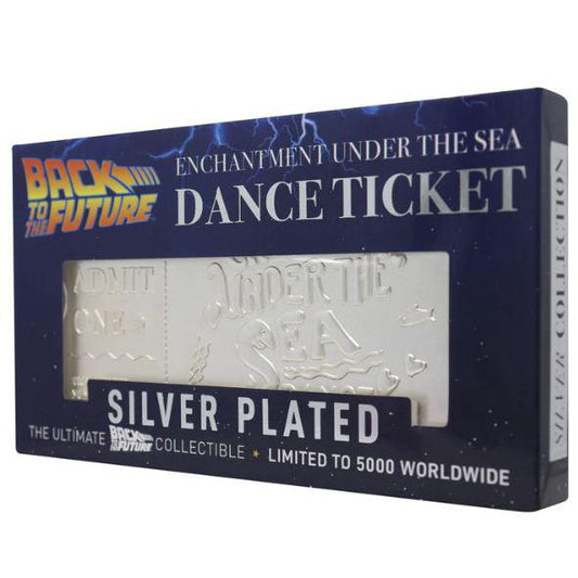Back To The Future Silver Plated Replica Enchantment Under the Sea Dance Ticket