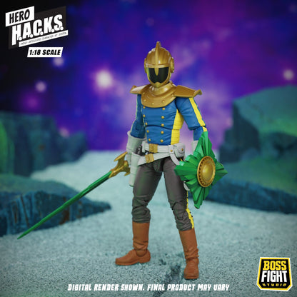 Boss Fight Studios Hero H.A.C.K.S. 1/18 Heroes and Villains Jett Steelblade: Stellar Knight of Accord Action Figure PRE-ORDER