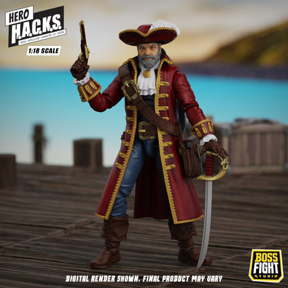 Boss Fight Studios Hero H.A.C.K.S. 1/18 Heroes and Villains John Bradford: Captain of the Temporal Voyager Action Figure PRE-ORDER