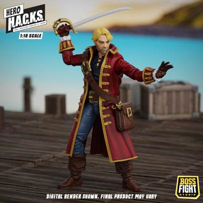 Boss Fight Studios Hero H.A.C.K.S. 1/18 Heroes and Villains John Bradford: Captain of the Temporal Voyager Action Figure PRE-ORDER