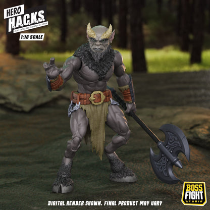 Boss Fight Studios Hero H.A.C.K.S. 1/18 Heroes and Villains Minos Auroxos: Labyrinthian Warrior Action Figure PRE-ORDER