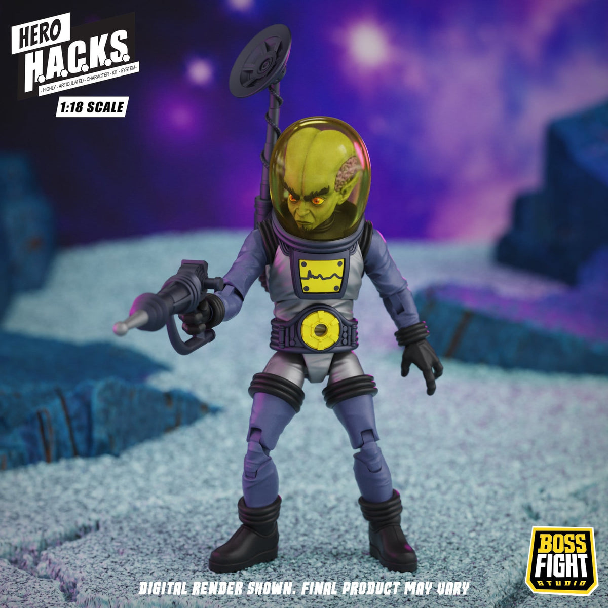 Boss Fight Studios Hero H.A.C.K.S. 1/18 Heroes and Villains Zarko Resources Inc.: Galactic Prospectors Action Figure PRE-ORDER