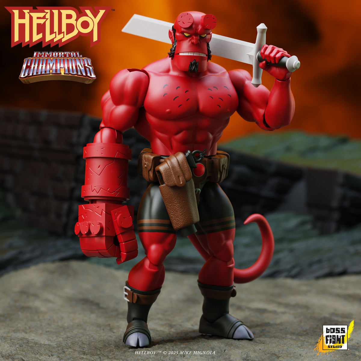 Boss Fight Studios Immortal Champions Hellboy Action Figure PRE-ORDER
