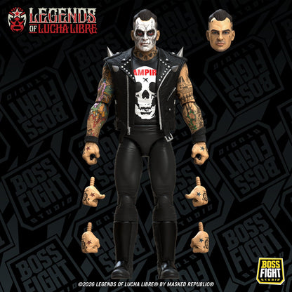 Boss Fight Studios Legends of Lucha Libre Fanaticos Vampiro Coffin Box Resurrected Action Figure PRE-ORDER