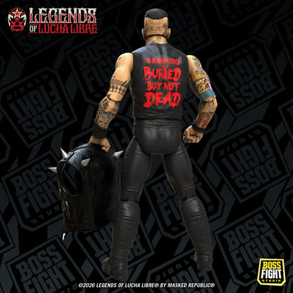 Boss Fight Studios Legends of Lucha Libre Fanaticos Vampiro Coffin Box Resurrected Action Figure PRE-ORDER