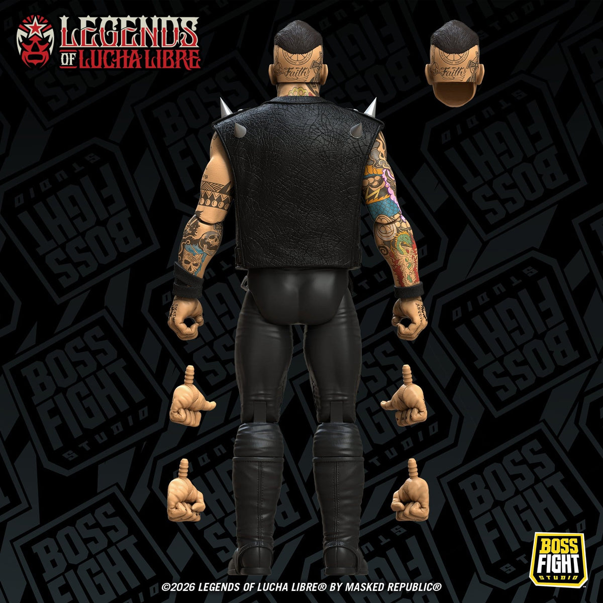 Boss Fight Studios Legends of Lucha Libre Fanaticos Vampiro Coffin Box Resurrected Action Figure PRE-ORDER