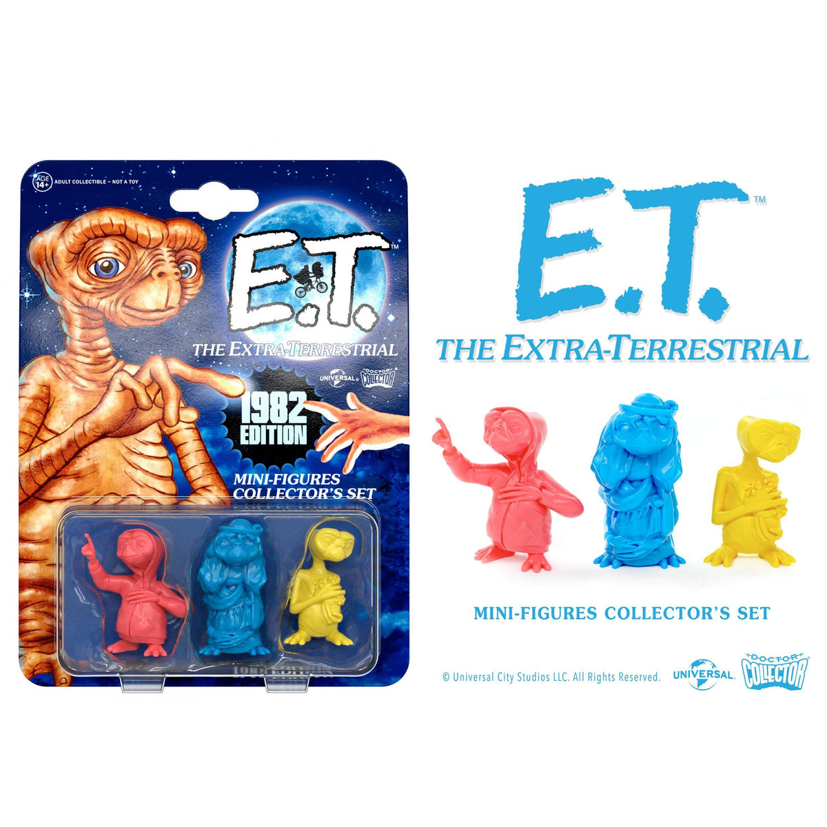 Doctor Collector E.T. the Extra-Terrestrial Collector's Set Mini Figures 3-Pack 1982 Edition PRE-ORDER