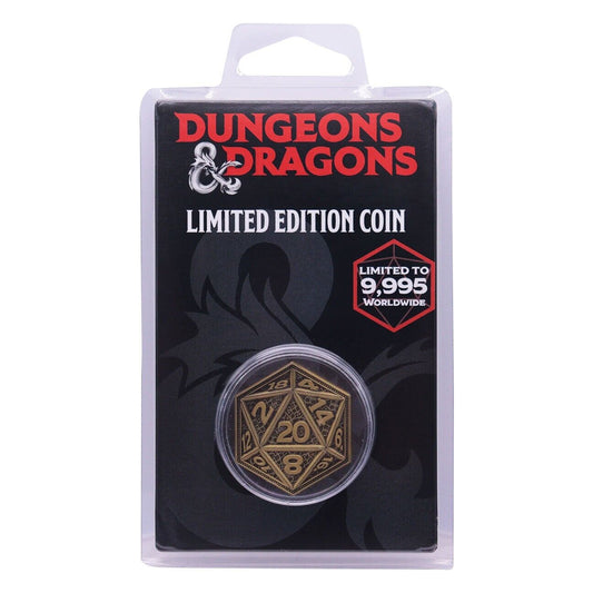 Dungeons & Dragons Limited Edition D20 Dice Collectable Coin Fanattik