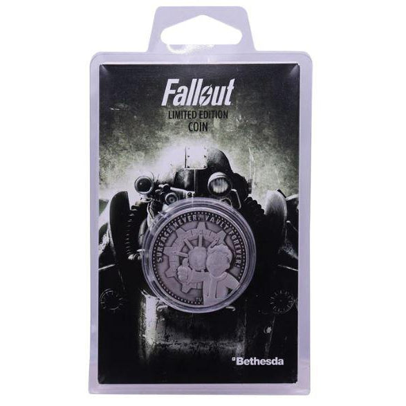 Fallout Limited Edition Vault-Tec Collectable Coin Silver Variant Fanattik