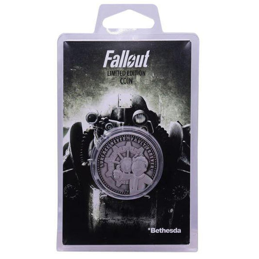 Fallout Limited Edition Vault-Tec Collectable Coin Silver Variant Fanattik
