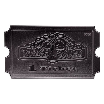 Fallout Limited Edition .999 Silver Plated Nuka-World Replica Ticket Fanattik