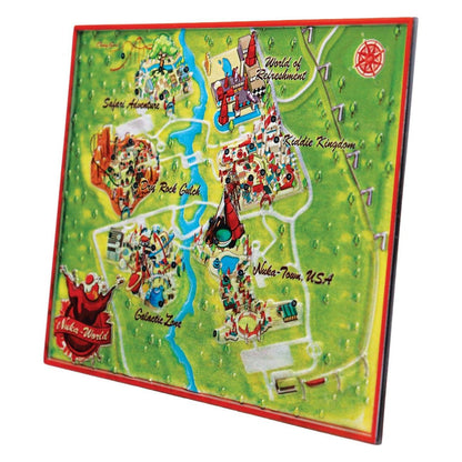 Fallout Replica Nuka-World Limited Edition Metal Souvenir Map PRE-ORDER