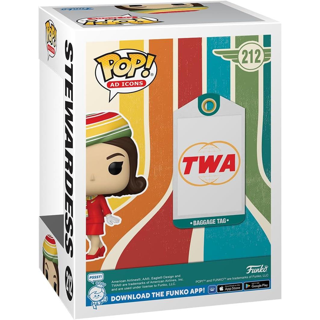 Funko Pop! Ad Icons TWA Transworld Airlines Stewardess #212 Vinyl Figure PRE-ORDER