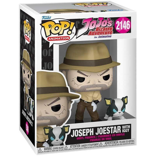 Funko Pop! Animation Jojo's Bizarre Adventure Vinyl Figure - Joseph Joestar (With Iggy) #2146