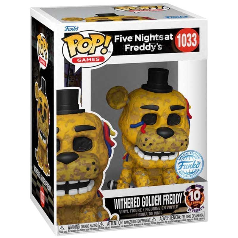 Funko Pop! Games Five Nights at Freddy's Vinyl Figure - Withered Golden Freddy #1033 Special Edition