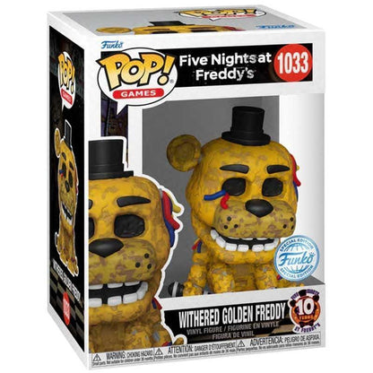 Funko Pop! Games Five Nights at Freddy's Vinyl Figure - Withered Golden Freddy #1033 Special Edition