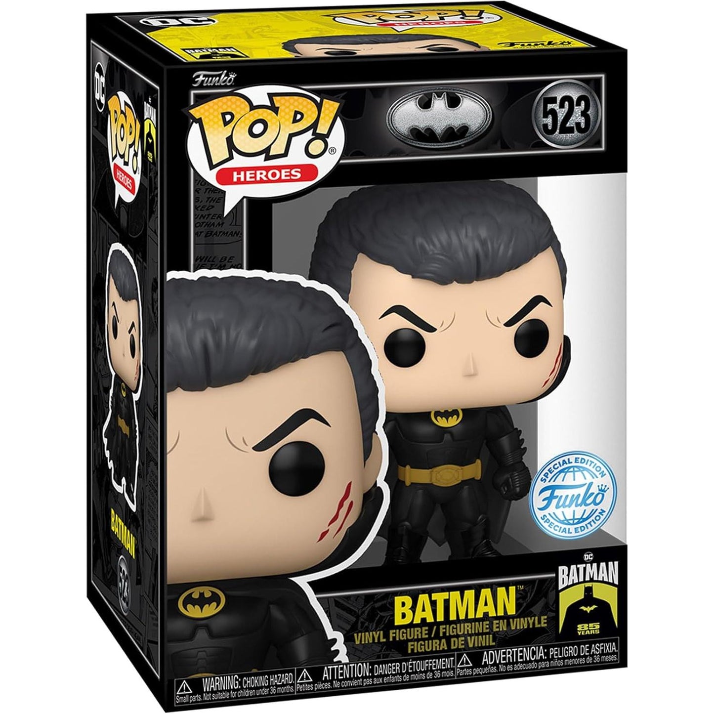 Funko Pop! Heroes DC 85th Anniversary Batman (Unmasked) #523 Exclusive Vinyl Figure PRE-ORDER