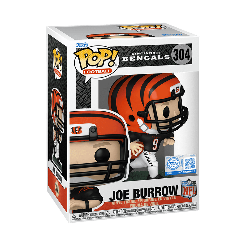 Funko Pop! NFL Football Bengals Vinyl Figure - Joe Burrow (Black Jersey) #304 Special Edition PRE-ORDER