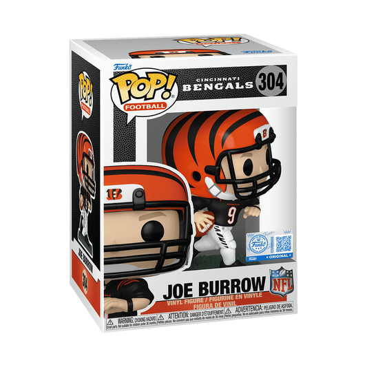 Funko Pop! NFL Football Bengals Vinyl Figure - Joe Burrow (Black Jersey) #304 Special Edition PRE-ORDER