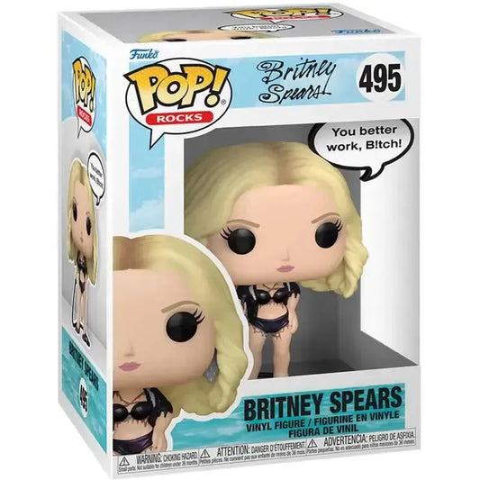 Funko Pop! Rocks Sayings Vinyl Figure - Britney Spears (You Better Work) #495