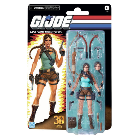 G.I. Joe Classified Series Retro Cardback Lara *Tomb Raider* Croft Action Figure PRE-ORDER