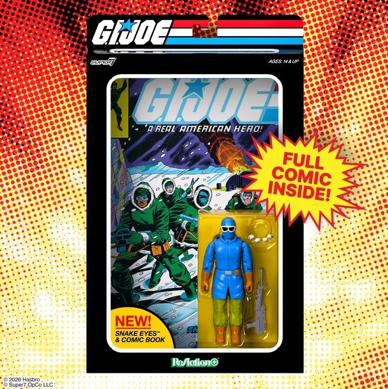 G.I. Joe ReAction+ Snake Eyes (Skybound Comic Box Series, Issue #2) Action Figure PRE-ORDER