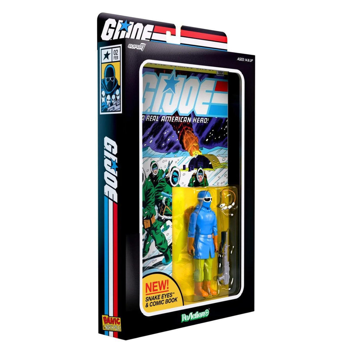G.I. Joe ReAction+ Snake Eyes (Skybound Comic Box Series, Issue #2) Action Figure PRE-ORDER