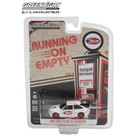 Greenlight Running On Empty 1:64 1995 Ford Escort RS Cosworth Red Line Oil 41140E