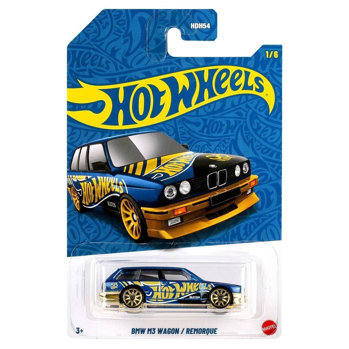 Hot Wheels Pearl and Chrome - BMW M3 Wagon (58th Anniversary) Diecast Blue Gold 1/6
