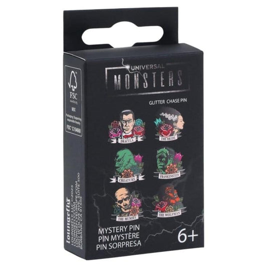 Loungefly Universal Monsters Mystery Blind Box Floral Tattoo Enamel Pin Badge PRE-ORDER
