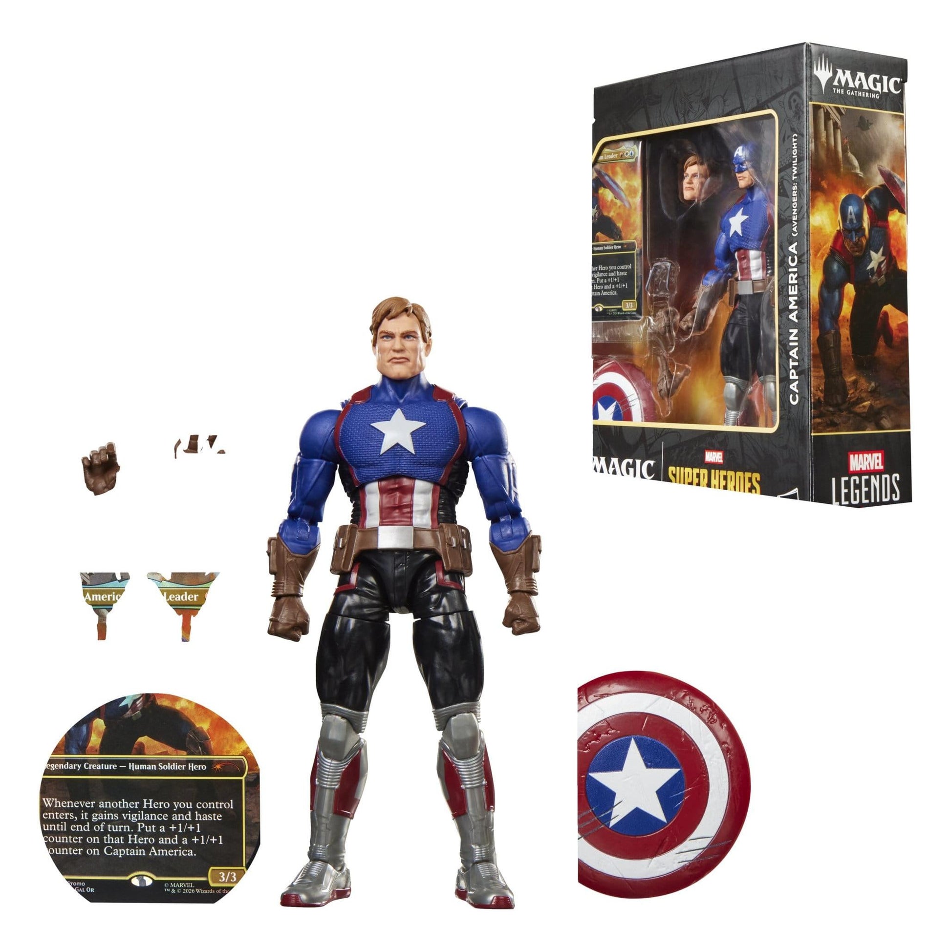 Magic The Gathering Marvel Legends Captain America Action Figure PRE-ORDER