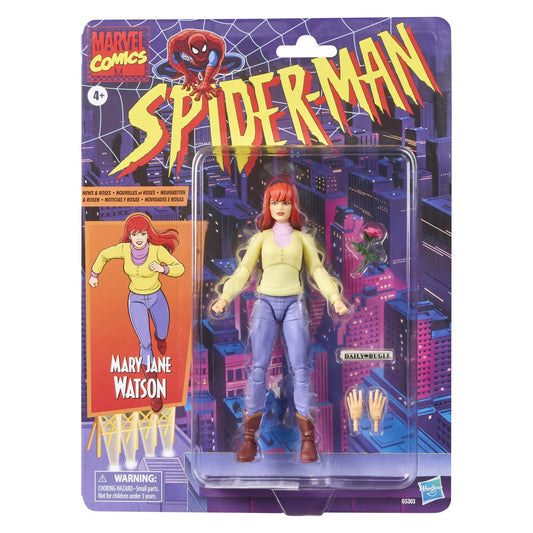Marvel Legends Retro Spider-Man Mary Jane Watson (The Animated Series) Action Figure PRE-ORDER