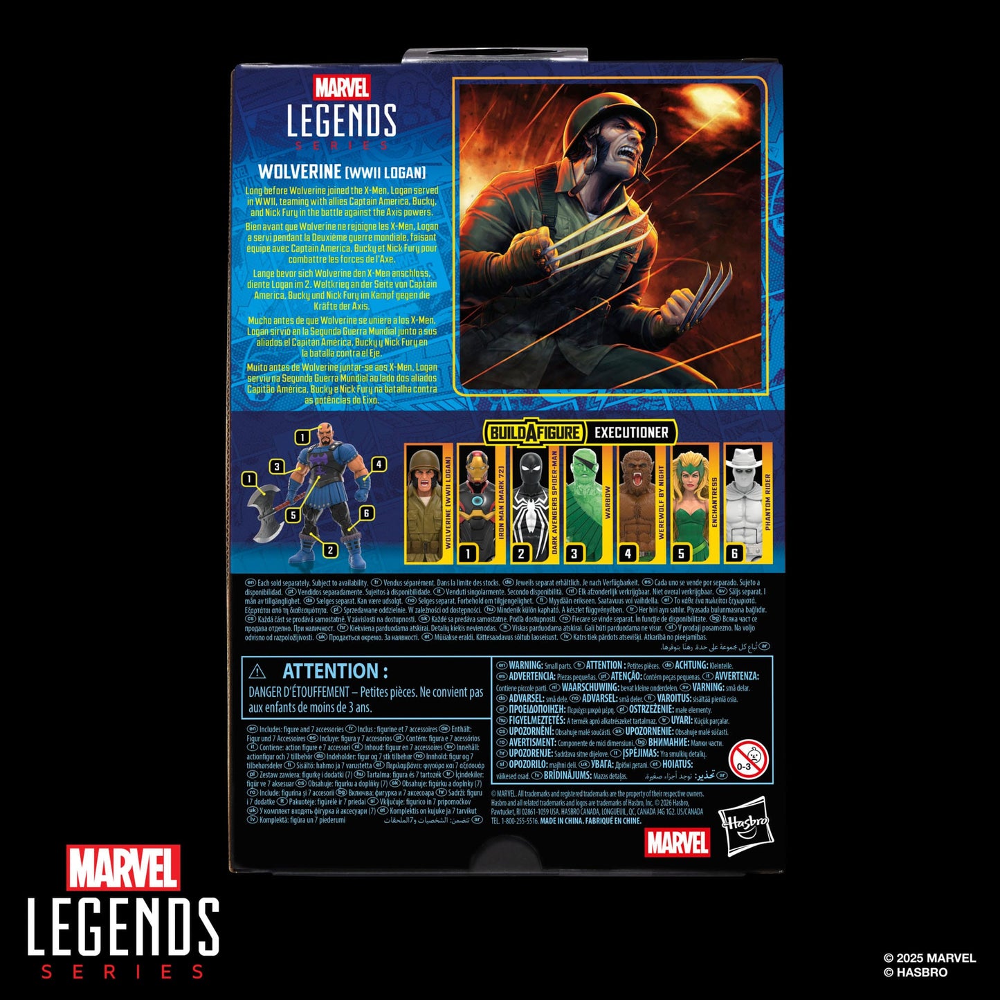 Marvel Legends Series Action Figure - Wolverine (WWII Logan) (Executioner BAF) PRE-ORDER