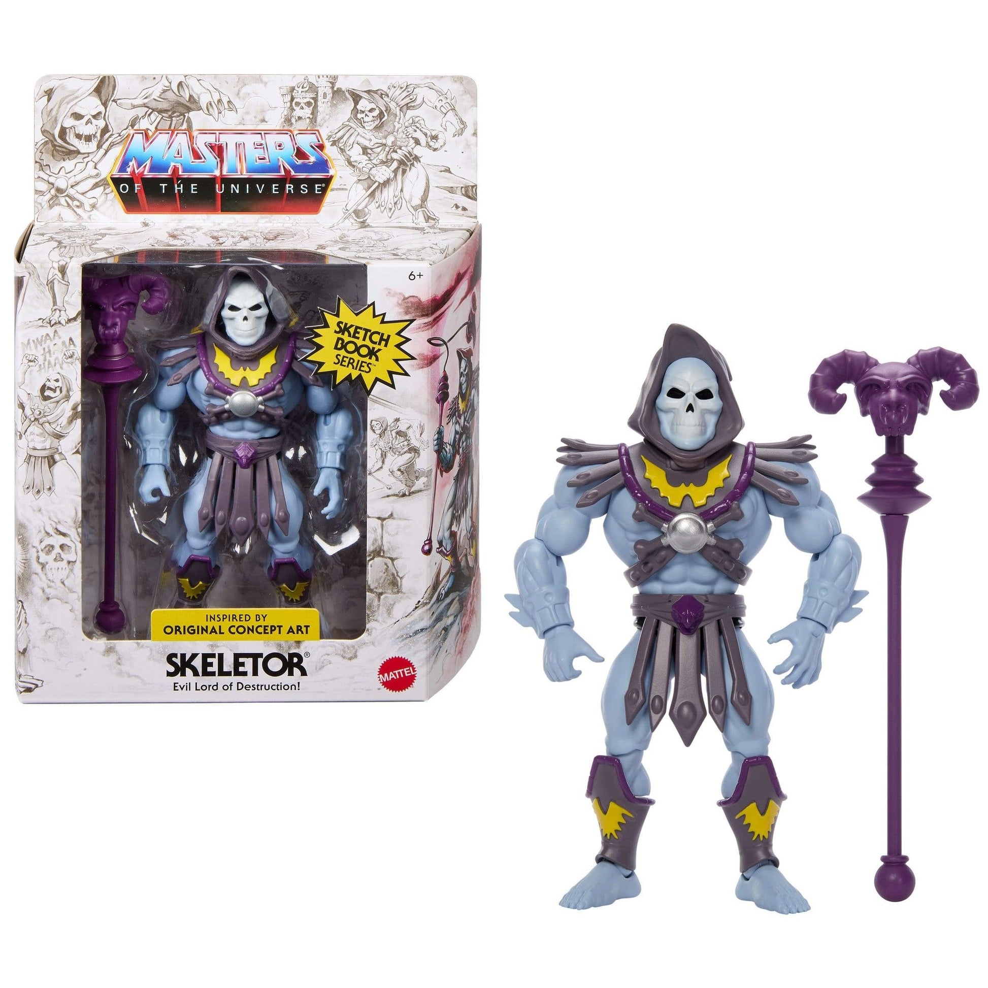 Masters of the Universe Origins Sketchbook Series Skeletor Action Figure PRE-ORDER