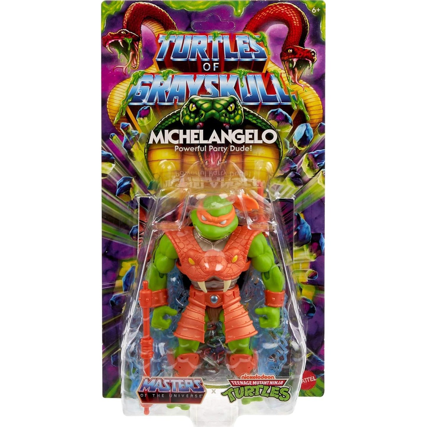 Masters of the Universe Origins Turtles of Grayskull - Michelangelo (Reptile Wars) Action Figure